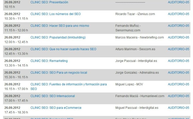  Clinic SEO vuelve al eShow