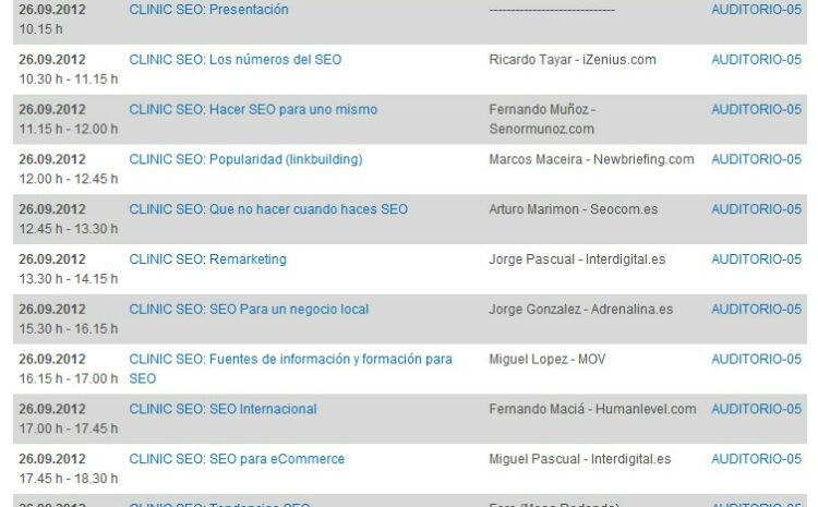  Clinic SEO vuelve al eShow