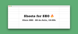 SEO, SHEETS & APPS SCRIPT