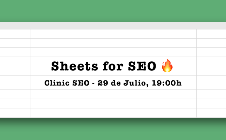  SEO, SHEETS & APPS SCRIPT